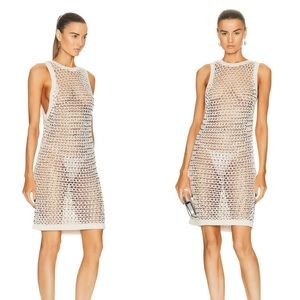 DIOTIMA world Hall crystal mesh mini dress
